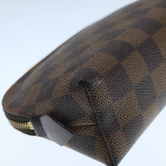 LOUIS VUITTON Damier Ebene Pochette Cosmetic PM Pouch N47516 LV Auth 109942 - Picture 16 of 16